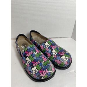 Alegria Keli Clog Womens Size 38  Slip On‎ Shoe Leather